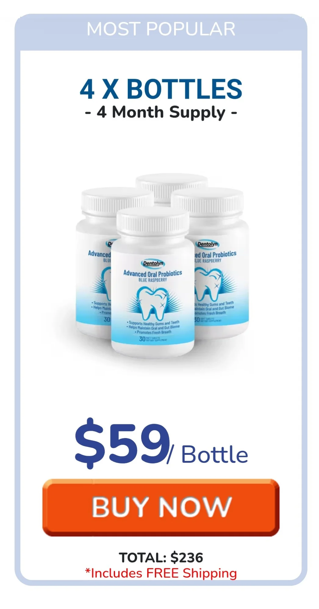 Dentolyn™ 4 bottles pricing